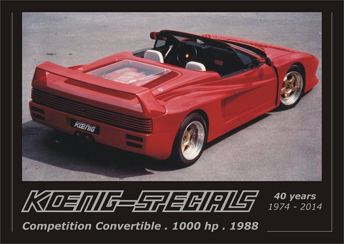 Postcard Koenig Competition Ferrari 